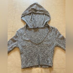 Fashion nova grey crop top sweater 🩶